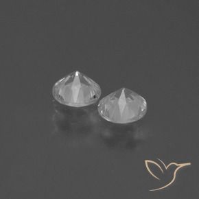 0.84 ct natürliche Weiß Saphir-Edelsteine, Runden, VS