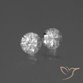 0.86 ct natürliche Weiß Saphir-Edelsteine, Runden, VVS-VS