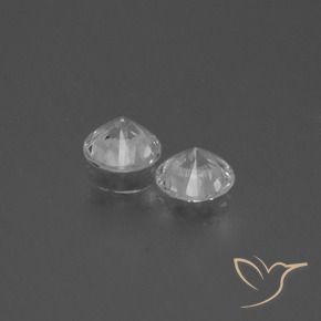 0.81 ct natürliche Klares Weiß Saphir-Edelsteine, Runden, VS