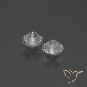 0.82 ct natürliche Klares Weiß Saphir-Edelsteine, Runden, VS