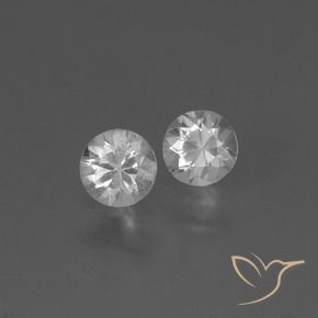 0.82 ct natürliche Klares Weiß Saphir-Edelsteine, Runden, VS