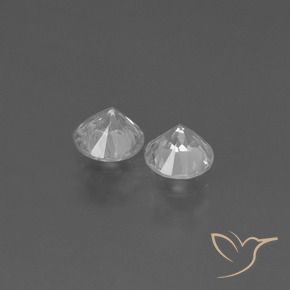 0.82 ct natürliche Klares Weiß Saphir-Edelsteine, Runden, VS