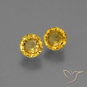 1.21 ct natürliche Golden Saphir-Edelsteine, Runden, VS