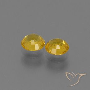1.21 ct natürliche Golden Saphir-Edelsteine, Runden, VS