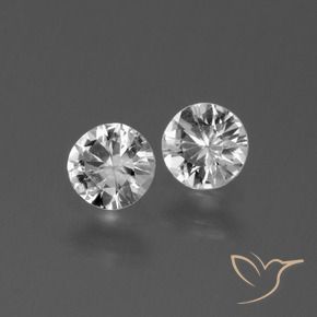 0.77 ct natürliche Klares Weiß Saphir-Edelsteine, Runden, VS