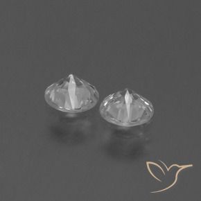 0.77 ct natürliche Klares Weiß Saphir-Edelsteine, Runden, VS