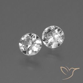 0.69 ct natürliche Klares Weiß Saphir-Edelsteine, Runden, VS