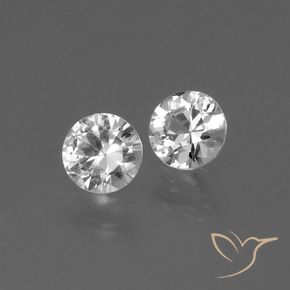 0.78 ct natürliche Klares Weiß Saphir-Edelsteine, Runden, VS
