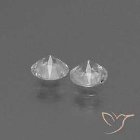 0.78 ct natürliche Klares Weiß Saphir-Edelsteine, Runden, VS
