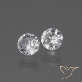 0.78 ct natürliche Klares Weiß Saphir-Edelsteine, Runden, VS