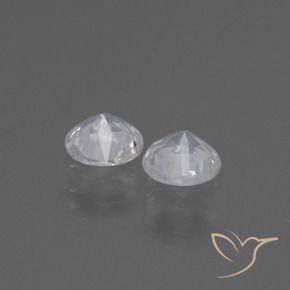 0.76 ct natürliche Weiß Saphir-Edelsteine, Runden, VS