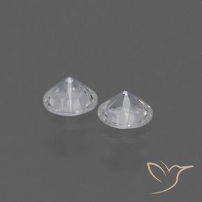 0.76 ct natürliche Weiß Saphir-Edelsteine, Runden, VS