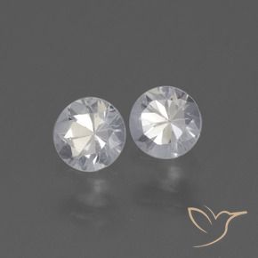 0.94 ct natürliche Weiß Saphir-Edelsteine, Runden, VVS-VS