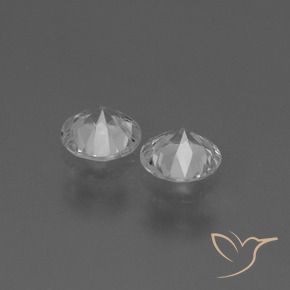 0.78 ct natürliche Klares Weiß Saphir-Edelsteine, Runden, VS