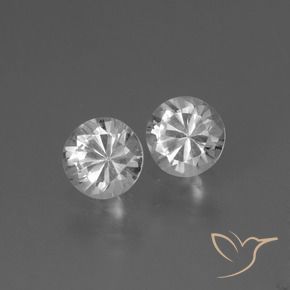 0.81 ct natürliche Weiß Saphir-Edelsteine, Runden, VVS-VS