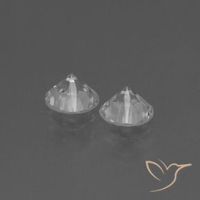 0.81 ct natürliche Weiß Saphir-Edelsteine, Runden, VVS-VS