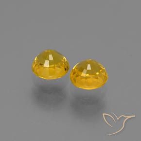 1.56 ct natürliche Mittelorange Saphir-Edelsteine, Runden, VS