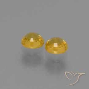 1.28 ct natürliche Golden Saphir-Edelsteine, Runden, VS