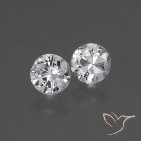 0.76 ct natürliche Klares Weiß Saphir-Edelsteine, Runden, VS