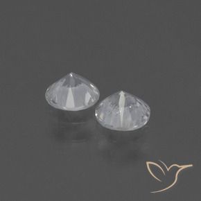 0.77 ct natürliche Weiß Saphir-Edelsteine, Runden, VS