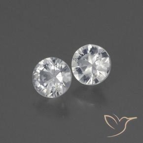 0.73 ct natürliche Weiß Saphir-Edelsteine, Runden, VS