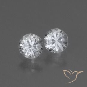 0.89 ct natürliche Weiß Saphir-Edelsteine, Runden, VVS-VS