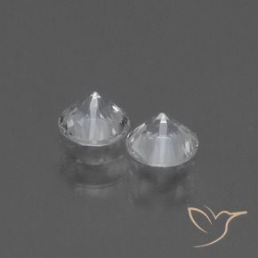 0.89 ct natürliche Weiß Saphir-Edelsteine, Runden, VVS-VS