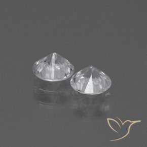 0.81 ct natürliche Klares Weiß Saphir-Edelsteine, Runden, VS
