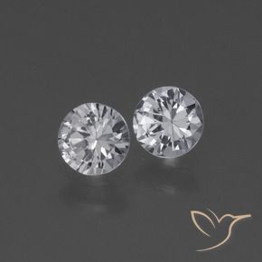 0.76 ct natürliche Weiß Saphir-Edelsteine, Runden, VS