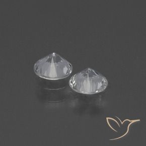 0.76 ct natürliche Weiß Saphir-Edelsteine, Runden, VS