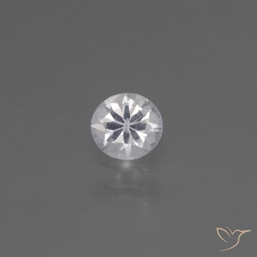 0.42ct Natürlicher Weiß Saphir, Runden, VS
