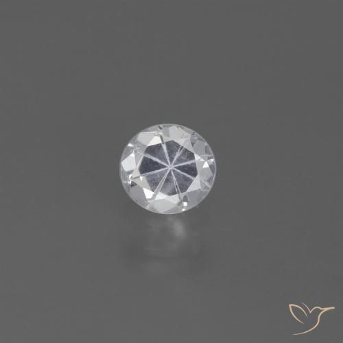0.44ct Natürlicher Weiß Saphir, Runden, VS