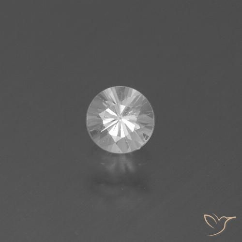 0.43ct Natürlicher Weiß Saphir, Runden, VS