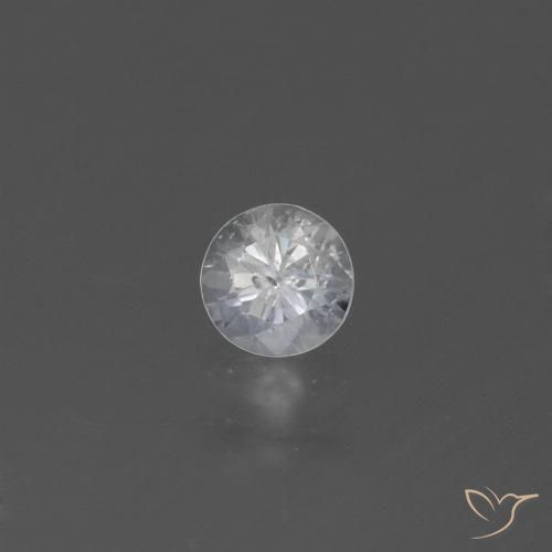 0.46ct Natürlicher Weiß Saphir, Runden, VS
