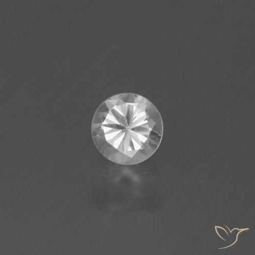 0.43ct Natürlicher Weiß Saphir, Runden, VS