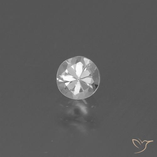 0.42ct Natürlicher Weiß Saphir, Runden, VS