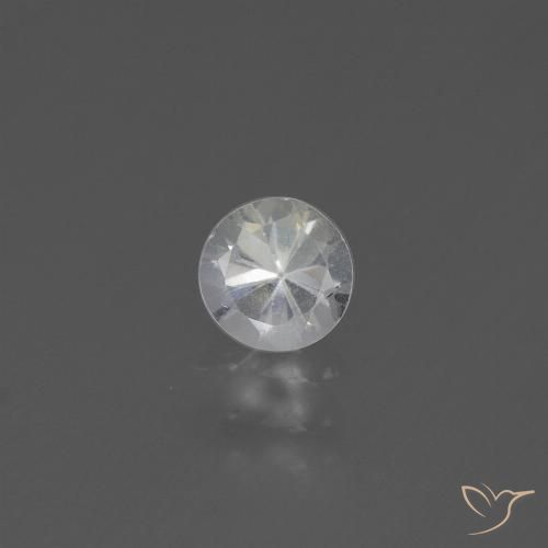0.45ct Natürlicher Weiß Saphir, Runden, VS
