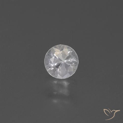 0.47ct Natürlicher Weiß Saphir, Runden, VS