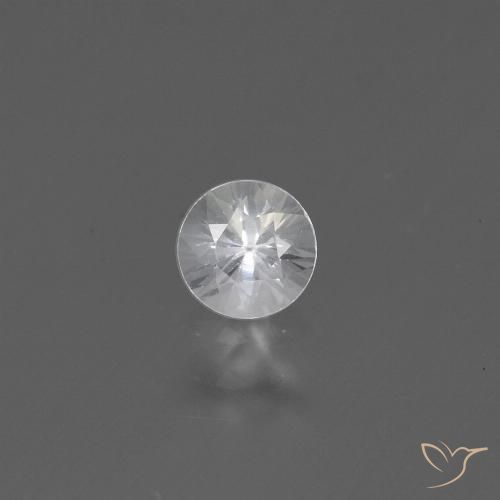 0.43ct Natürlicher Weiß Saphir, Runden, VS