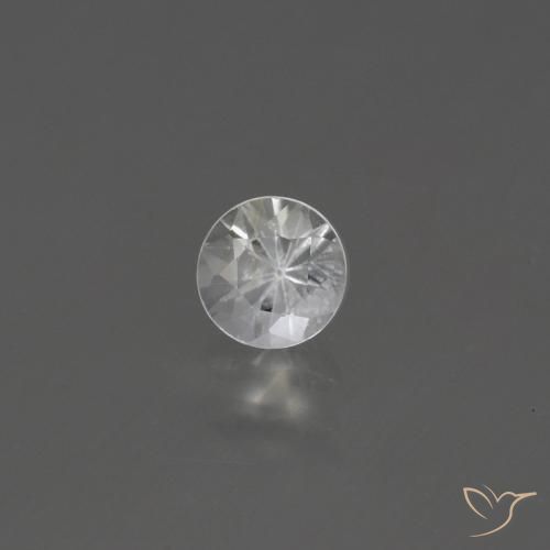 0.46ct Natürlicher Weiß Saphir, Runden, VS