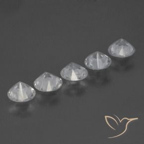 1.75 ct natürliche Weiß Saphir-Edelsteine, Runden, VS