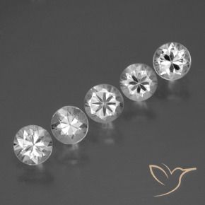 2.12 ct natürliche Weiß Saphir-Edelsteine, Runden, VVS-VS