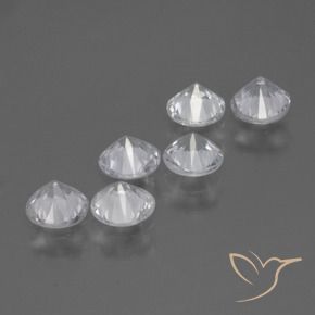 2.28 ct natürliche Weiß Saphir-Edelsteine, Runden, VS