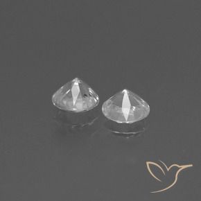 0.87 ct natürliche Weiß Saphir-Edelsteine, Runden, VS