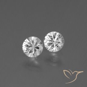 0.72 ct natürliche Klares Weiß Saphir-Edelsteine, Runden, VS