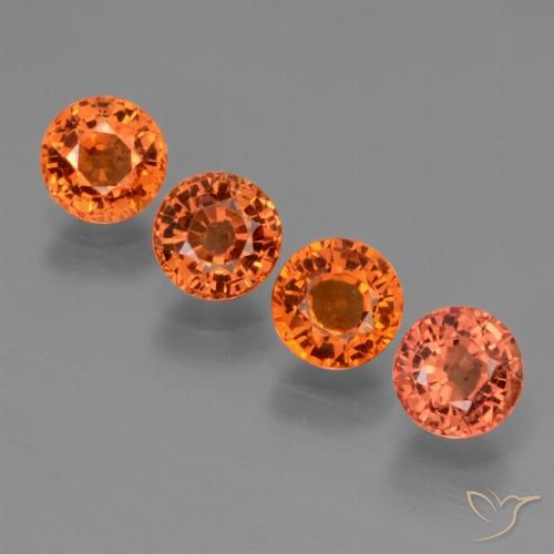 2.98ctw Natürlicher Feuerorange Saphir, Runden, VVS-VS