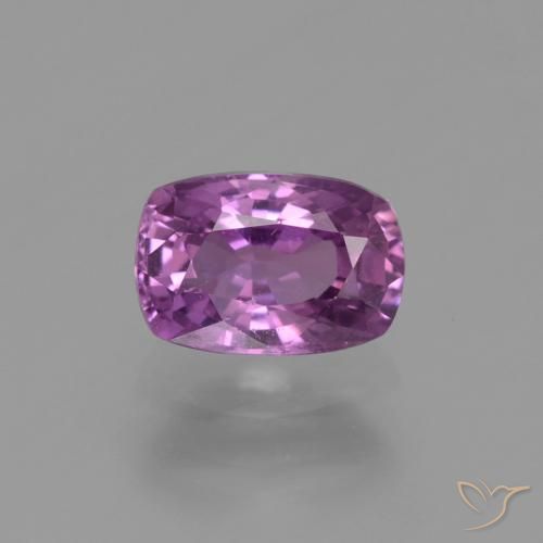1.59ct Natürlicher Mittelviolett Saphir, Kissen, VS