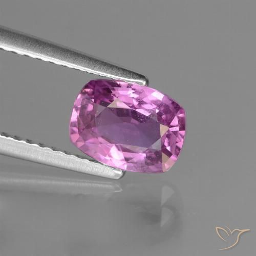 1.35ct Natürlicher Mittelviolett Saphir, Kissen, VS