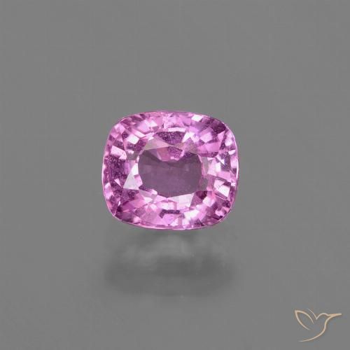1.07ct Natürlicher Tiefrosa-Lila Saphir, Kissen, VS