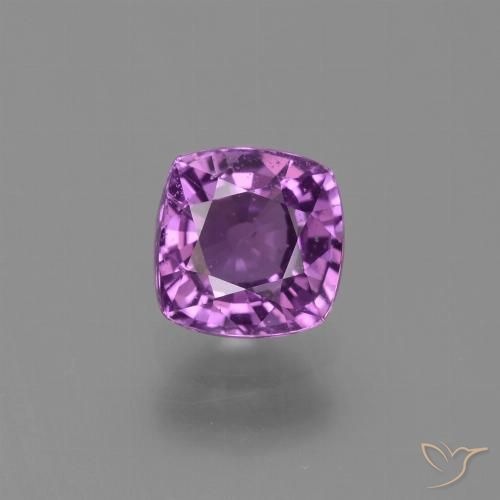 1.44ct Natürlicher Mittelviolett Saphir, Kissen, VS